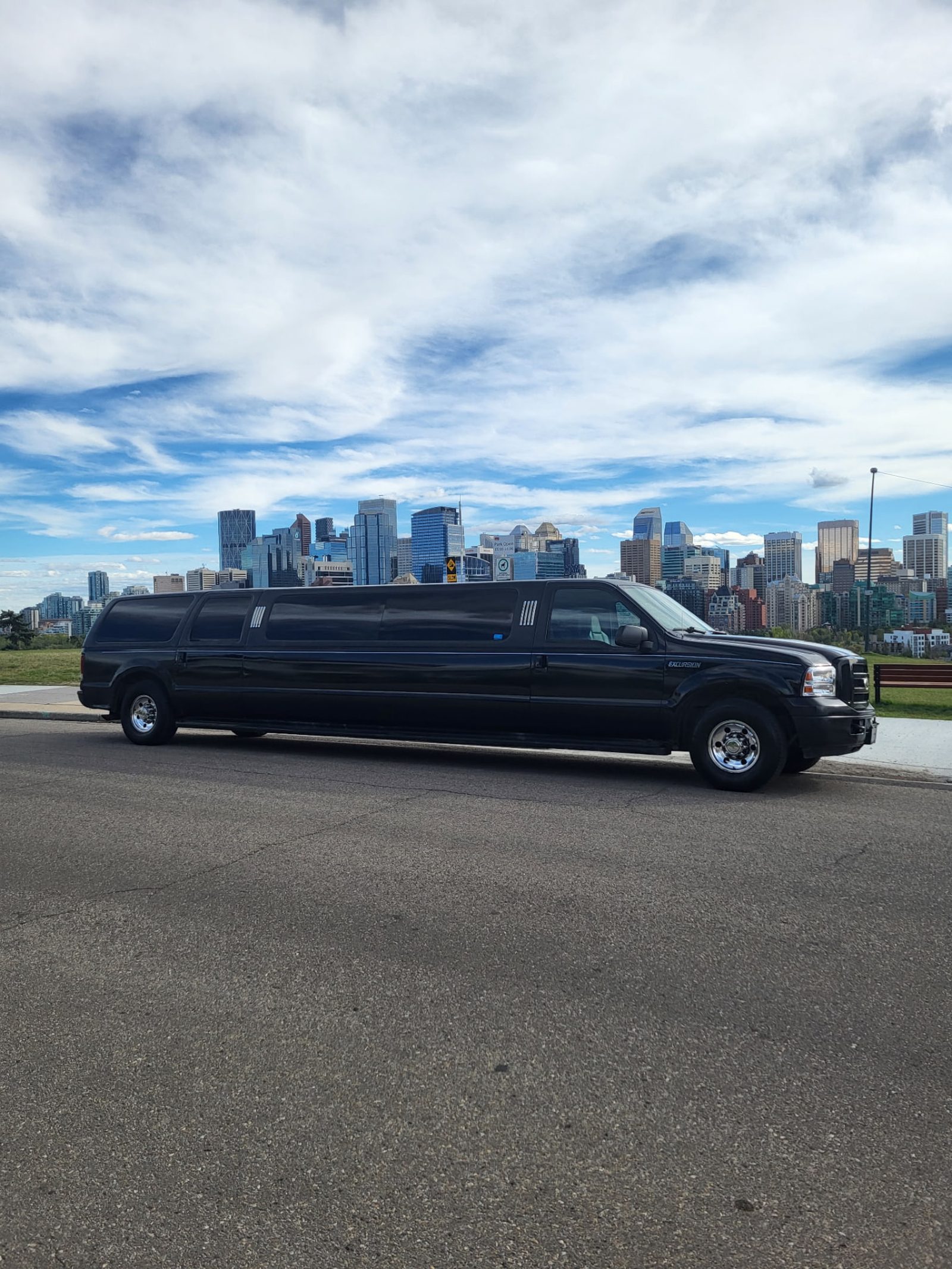 Ford Excursion Stretch Limo available for hire in Calgary